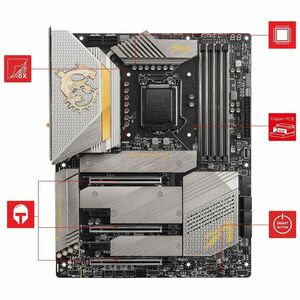 MSI MEG Z590 ACE Gold Edition Gaming-Desktop-Motherboard - Intel Z590 Chipsatz - Socket LGA-1200 - Intel-Optane-speicherbe
