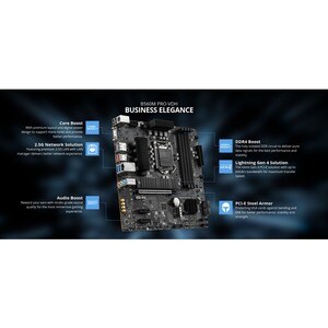 MSI B560M PRO-VDH Desktop-Mainboard - Intel Chipsatz - Socket LGA-1200 - Intel-Optane-speicherbereit - Micro ATX - Core i3