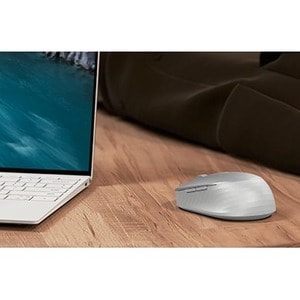 Dell Premier MS7421W Mouse - Bluetooth/Radio Frequency - Optical - 7 Button(s) - Platinum Silver - Wireless - 2.40 GHz - 4