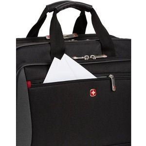 SwissGear Mainframe 64038010 Carrying Case (Briefcase) for 10" to 16" Notebook, Tablet - Black - Tear Resistant Shoulder S