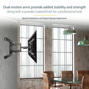 StarTech.com TV Wall Mount for up to 80" VESA Mount Displays - Low Profile Full Motion TV Mount - Heavy Duty Adjustable Ar