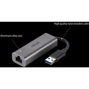 Asus USB-C2500 2.5Gigabit Ethernet Adapter -TAA-compliant - USB 3.2 (Gen 1) Type A - 1 Port(s) - 1 - Twisted Pair - 2.5GBa