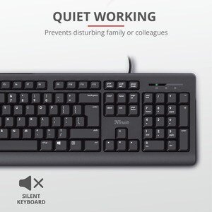 •	Originalgroße Tastatur für optimale Effizienz und Produktivität
•	Leises Tippen, Familie oder Kollegen werden nicht gest