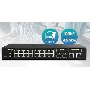 QNAP QSW-M2116P-2T2S 18 Ports Manageable Ethernet Switch - 10 Gigabit Ethernet, 2.5 Gigabit Ethernet - 10GBase-X, 10GBase-