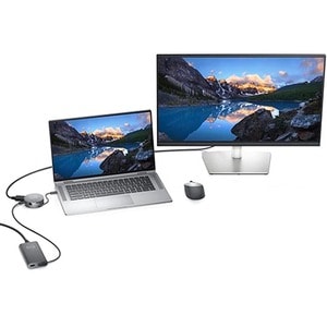 Dell DA310 USB Tipo C Base de conexión para Monitor/Portátil/Proyector/Teclado/Ratón/Auriculares/Unidad flash - 90W - Pórt