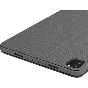 Logitech Combo Touch Keyboard/Cover Case for 32.8 cm (12.9") Apple, Logitech iPad Pro (5th Generation) Tablet - Oxford Gra