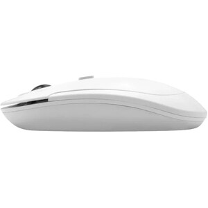Macally Bluetooth Optical Silent Click Mouse - White - Optical - Wireless - Bluetooth - White - 1600 dpi - Scroll Wheel - 
