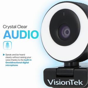 VisionTek VTWC40 Webcam - 2 Megapixel - 60 fps - USB 2.0 - 1920 x 1080 Video - CMOS Sensor - Auto-focus - Microphone