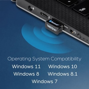 Trendnet TBW-110UB. Hostschnittstelle: USB Typ-A, Ausgangsschnittstelle: Bluetooth. Produktfarbe: Schwarz, Zweck: Laptop. 