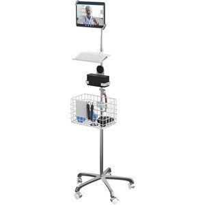 CTA Digital Magnetic Speaker Holder for PAD-PARAW and Mobile Floor Stands (White) - 3.8" Height x 8.3" Width x 4.5" Depth 