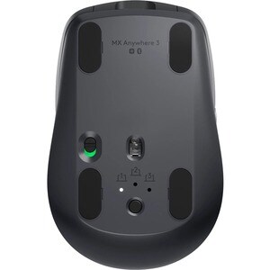 Logitech MX Anywhere 3 Mouse - Bluetooth/Radio Frequency - USB - Darkfield - 6 Button(s) - Graphite - Wireless - 2.40 GHz 