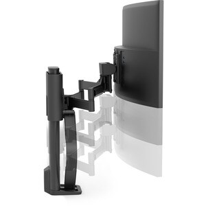 Ergotron TRACE Tischhalterung für Monitor, LCD-Display - Mattschwarz - 1 Unterstützte(r) Display(s)Bildschirmgröße: 96,5 c