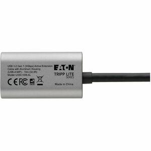 Eaton Tripp Lite Series USB 3.2 Gen 1 Active Extension Repeater Cable (A M/F), Aluminum Housing, 10 m (32.8 ft.) - 32.81 f