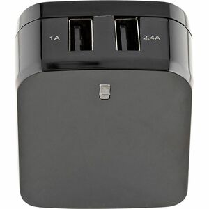 StarTech 2 Port USB Wall Charger, 17W Wall Charger Hub (2.4A & 1A port), Dual USB-A Power Adapter, Portable Charger for Ph