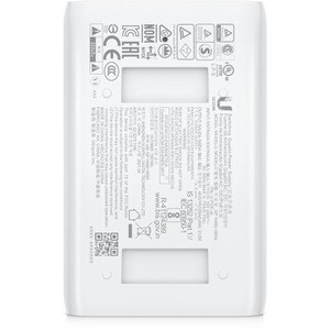 Ubiquiti PoE Injector, 802.3AT - 120 V AC, 230 V AC Input - 48 V DC Output - 1 x Gigabit Ethernet Input Port(s) - 1 x Giga