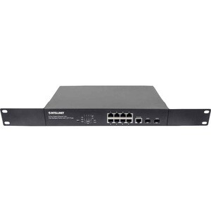 Switch Administrable Gigabit Ethernet de 8 puertos PoE+ con 2 puertos SFP - Intellinet
