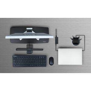 Targus AWE804GL Monitor Riser - 14.97 kg Load Capacity - Black - For Monitor - Pull-out Drawer, Adjustable