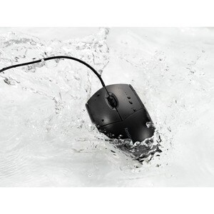 Kensington Pro Fit Wired Washable Mouse - Rugged - Optical - Cable - Black - USB Type A - 1600 dpi - Scroll Wheel - 3 Butt