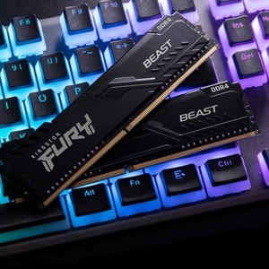 Kingston Technology FURY Beast 32GB 3200MT/s DDR4 CL16 DIMM (Kit of 2) 1Gx8 Black. Component for: PC, Internal memory: 32 