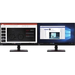 Monitor LED Lenovo ThinkVision T24m-20 24.0" (61.0cm) Class Full HD - 16:9 - Negro oscuro, Rojo - 23.8" (60.5cm) Viewable 