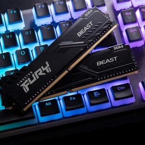 Kingston FURY Beast Módulo RAM - 32 GB (2 x 16GB) - DDR4-3200/PC4-25600 DDR4 SDRAM - 3200 MHz - CL16 - 1.35 V - 288 pinos 