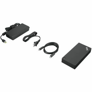 Lenovo USB Type C Docking Station for Notebook - Black - 3.0 Displays Supported - 3840 x 2160 - 2 x USB 2.0 - USB Type-C -