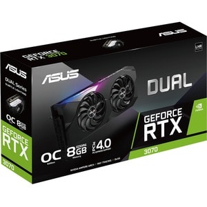 Asus NVIDIA GeForce RTX 3070 Graphic Card - 8 GB GDDR6 - 7680 x 4320 - 1.80 GHz Boost Clock - 256 bit Bus Width - PCI Expr
