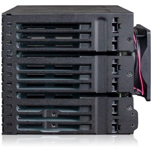 Icy Dock ToughArmor MB924IP-B Drive Enclosure for 5.25" SATA, Serial Attached SCSI (SAS) - Mini-SAS Host Interface Externa