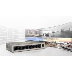 Tenda 8-Port Gigabit Desktop Switch - 8 Ports - Twisted Pair - Wall Mountable, Desktop