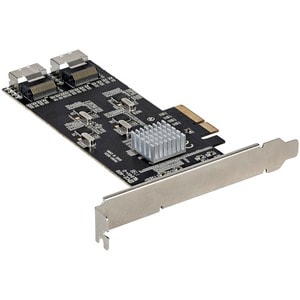 StarTech.com 8 Port SATA PCIe Card, PCI Express 6Gbps SATA Expansion Card with 4 Controllers, PCI-e x4 Gen 2 to SATA III A
