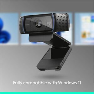 Logitech C920e HD 1080p Mic-Enabled Webcam, certified for Zoom, Microsoft Teams compatible, TAA Compliant - 1920 x 1080 Vi