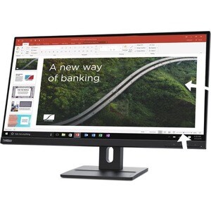 Lenovo ThinkVision E27q-20 27" Class WQHD LCD Monitor - 16:9 - Raven Black - 27" Viewable - In-plane Switching (IPS) Techn