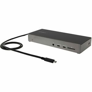 StarTech.com USB C Dock, Triple 4K Monitor USB-C Docking Station with DP 1.4 & DSC, 2x DisplayPort & 1x HDMI, 100W PD, 6x 