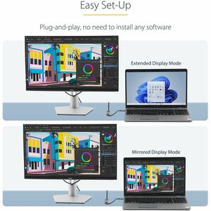 StarTech.com USB C to HDMI Adapter Dongle, 4K 60Hz, HDR10, USB-C to HDMI 2.0b Converter, USB Type-C DP Alt Mode to HDMI Mo