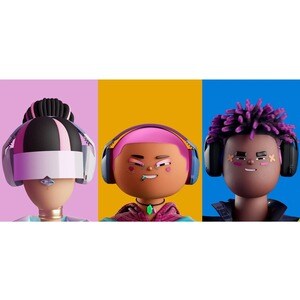 Cuffie da gaming Logitech G G435 Wireless Over-the-head Stereo - Bianco, Lilac - Binaural - Circumaurale - 1000 cm - Bluet