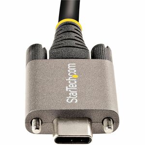 StarTech.com 3ft 1m Side Screw Locking USB C Cable 10Gbps, USB 3.1 Type-C Cable, 5A/100W PD, DP Alt Mode, Dual Screw Lock 