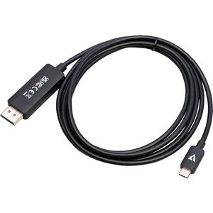 V7 V7USBCDP14-2M 2.01 m DisplayPort/USB-C Cabo A/V - Cable for Dispositivo áudio/vídeo, Monitor, Computador secretária, No