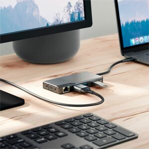 Alogic USB-C Fusion MAX 6-in-1 Hub V2 - for TV/Monitor/Projector/Notebook/Smartphone/Tablet/Desktop PC - 100 W - USB Type 