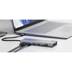 Alogic Ultra Dock PLUS Gen 2 USB Type C Docking Station for Monitor, Workstation - 100 W - Space Gray - 2 Displays Support