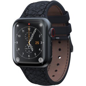 Njord Vindur SL14110 Smartwatch-Band - 1 - Schnalle Aufsatz - Grau - Silikon, Edelstahl, Veganes Kunstleder, Lachsleder