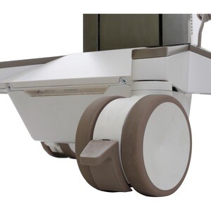 Carrello medico Ergotron CareFit - TAA Conforme - 1 Cassetto - Premi/Tira Maniglia - 17,01 kg Capacità - 4 Casters - 127 m