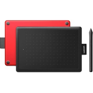 Wacom One by CTL-672 Grafiktablett - 2540 lpi - Kabel - Schwarz, Rot - 216 mm x 135 mm Aktiver Bereich - 2048 Druckniveau 