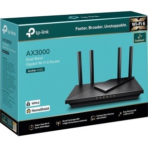 TP-Link Archer AX55 Wi-Fi 6 IEEE 802.11ax Ethernet Wireless Router - Dual Band - 2.40 GHz ISM Band - 5 GHz UNII Band - 4 x