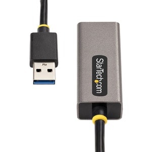 StarTech.com USB to Ethernet Adapter, USB 3.0 to 10/100/1000 Gigabit Ethernet LAN Adapter, 1ft/30cm Attached Cable, USB to