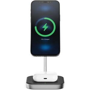 Alogic MagSpeed 2-in-1 Wireless Charging Station - Magnetic, Fast Charge Mode, Safety, LED Indicator - 1