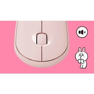 Logitech LINE FRIENDS 鼠标 - 蓝牙/射频 - USB - 光学 - 3 按钮 - 无线 - 2.40 GHz - 1000 dpi