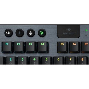 Logitech G G913 游戏键盘 - 有线/无线 连接 - USB 接口 - RGB LED - 机械 按键开关 - 蓝牙 - 铬操作系统 - PC, Mac