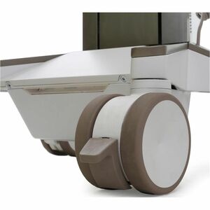 Ergotron CareFit Medical Trolley - TAA Compliant - 1 Drawer - 17.01 kg Capacity - 4 Casters - White, Warm Grey - 27" (68.5