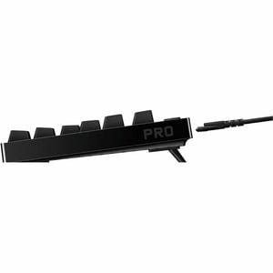 Logitech G PRO Gaming Keyboard - Cable Connectivity - USB Interface - RGB LED - Spanish - QWERTY Layout - Black - Mechanic