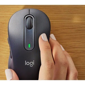 Logitech Signature M650 Mouse - Bluetooth/Radio Frequency - USB - Graphite - Wireless - 4000 dpi - Scroll Wheel - Medium H